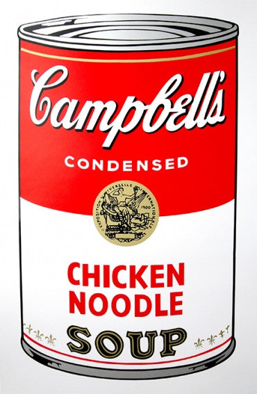 Chicken Noodle - Campbell's Soup Can by Sunday B. Morning, screen print