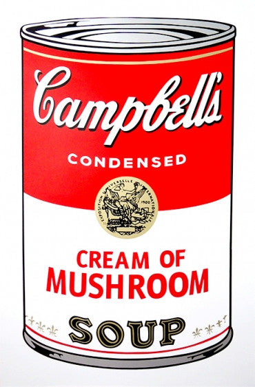 Cream of Mushroom - Campbell's Soup Can by Sunday B. Morning, screen print