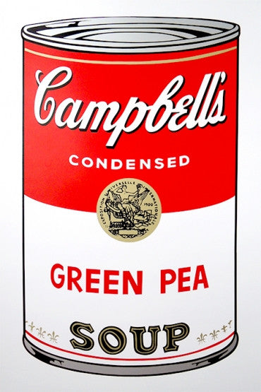Green Pea - Campbell's Soup Can by Sunday B. Morning, screen print