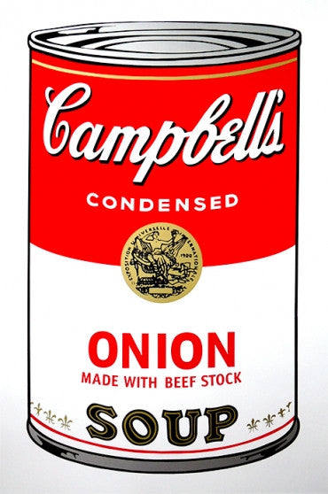 Onion - Campbell's Soup Can by Sunday B. Morning, screen print