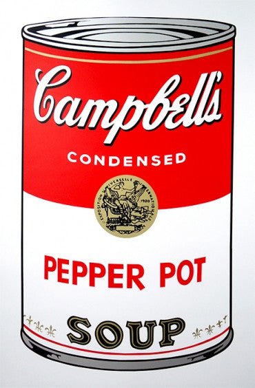Pepper Pot - Campbell's Soup Can by Sunday B. Morning, screen print