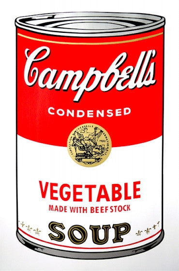Vegetable - Campbell's Soup Can by Sunday B. Morning, screen print