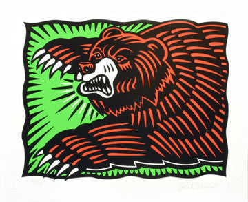 The Bear by Burton Morris, 1997 screen print