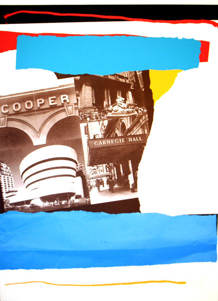New York Cultural Institutions by Robert Motherwell, 1982 silkscreen with embossing in colors