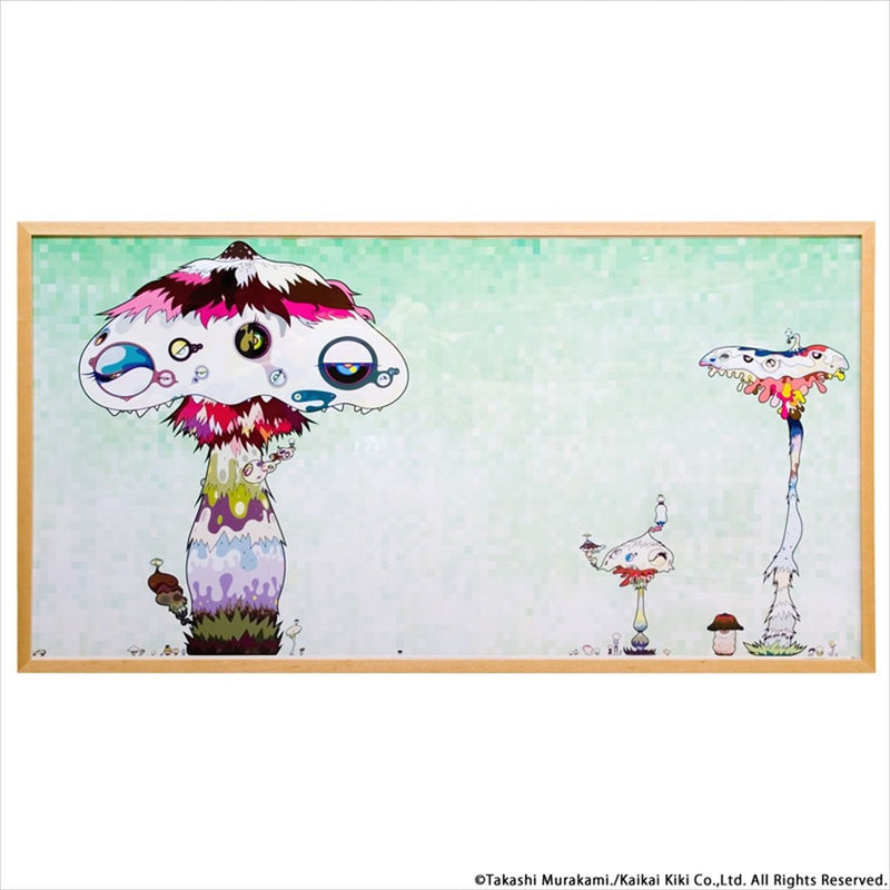 Kinshi Gradually Cover the World by Takashi Murakami, 2009 offset lithograph, with silver & green on paper