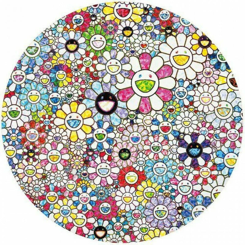 Flowerball Celestial Flowers by Takashi Murakami, 2018 offset lithograph with cold stamp and high gloss varnishing