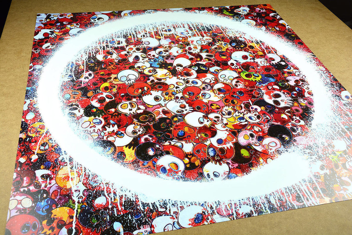 Enso: Zen Momento Mori (Red) by Takashi Murakami, 2016 offset lithograph
