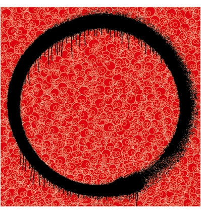 Enso: the Heart by Takashi Murakami, woven paper, four-color offset printing, silver edition