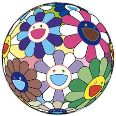 Flowerball Dumpling by Takashi Murakami, offset printing 4- color & foil printing edition