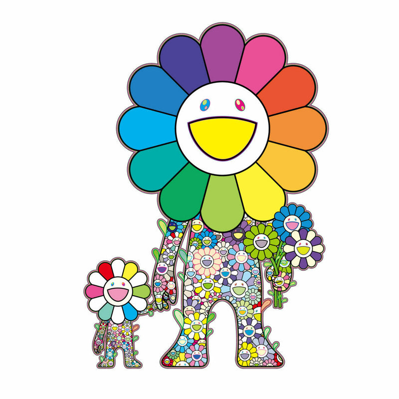 Flower Parent and Child by Takashi Murakami, 4-color offset lithograph edition