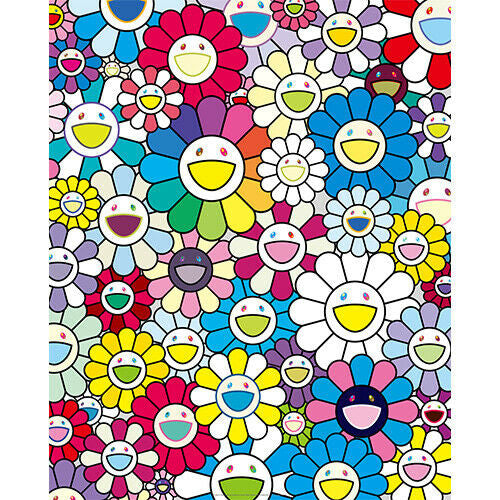 Flowers from the Village of Ponkotan by Takashi Murakami, 2018 offset lithograph with cold stamp and high gloss varnishing