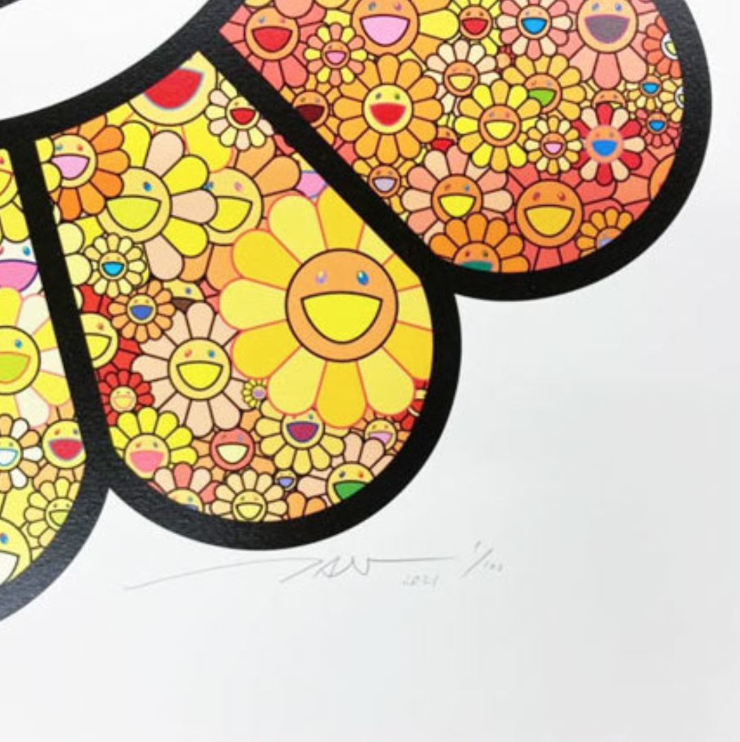 Sparkle Flowers! by Takashi Murakami, silkscreen edition — detail 2