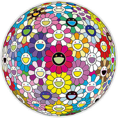 Flowerball Multicolor I by Takashi Murakami, offset lithograph with cold stamp edition