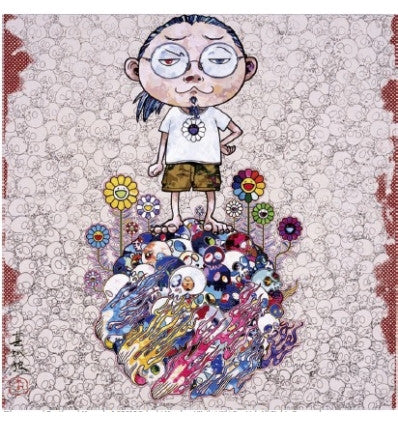 Flowers and Death and Me and by Takashi Murakami, woven paper, four-color offset printing edition