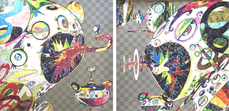 HOMAGE TO FRANCIS BACON (SET OF 2) BY TAKASHI MURAKAMI