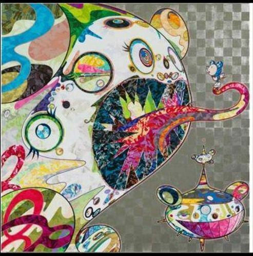 Homage to Francis Bacon by Takashi Murakami, color offset lithograph with cold stamp edition