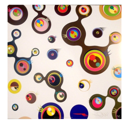 Jellyfish Eyes White 3 by Takashi Murakami, offset lithograph edition