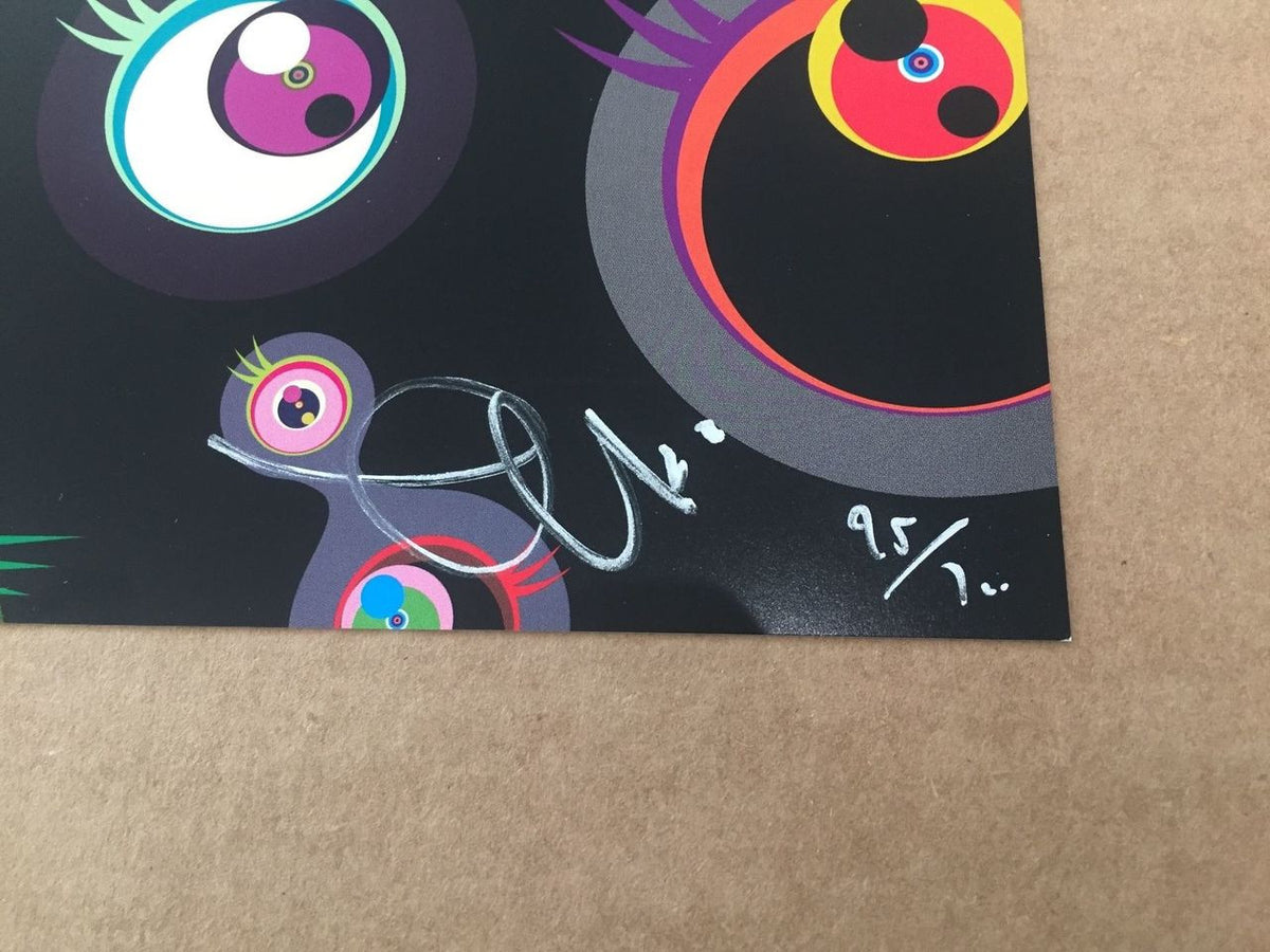 Jellyfish Big Eyes (Black) by Takashi Murakami, offset lithograph edition — detail 2