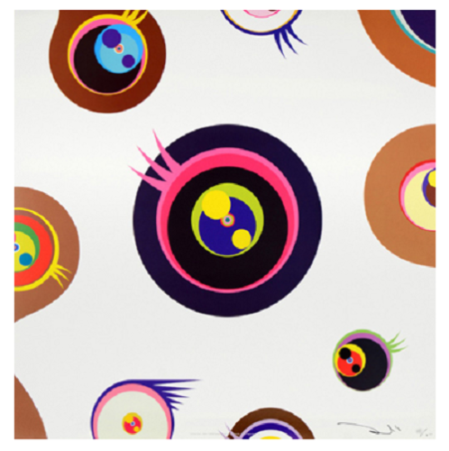 Jellyfish Eyes White 1 by Takashi Murakami, offset lithograph edition