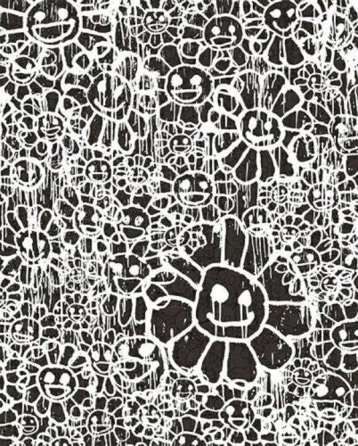 Madsaki Black Flowers by Takashi Murakami, offset lithograph edition