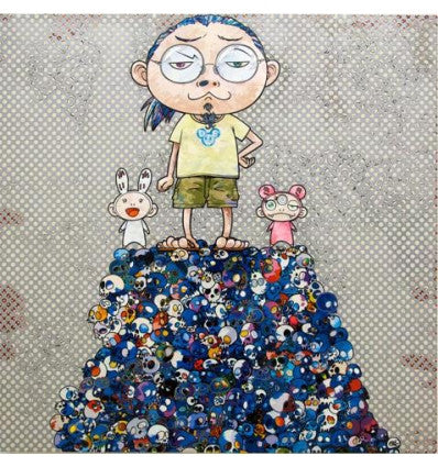 ON THE BLUE MOUND OF THE DEAD BY TAKASHI MURAKAMI