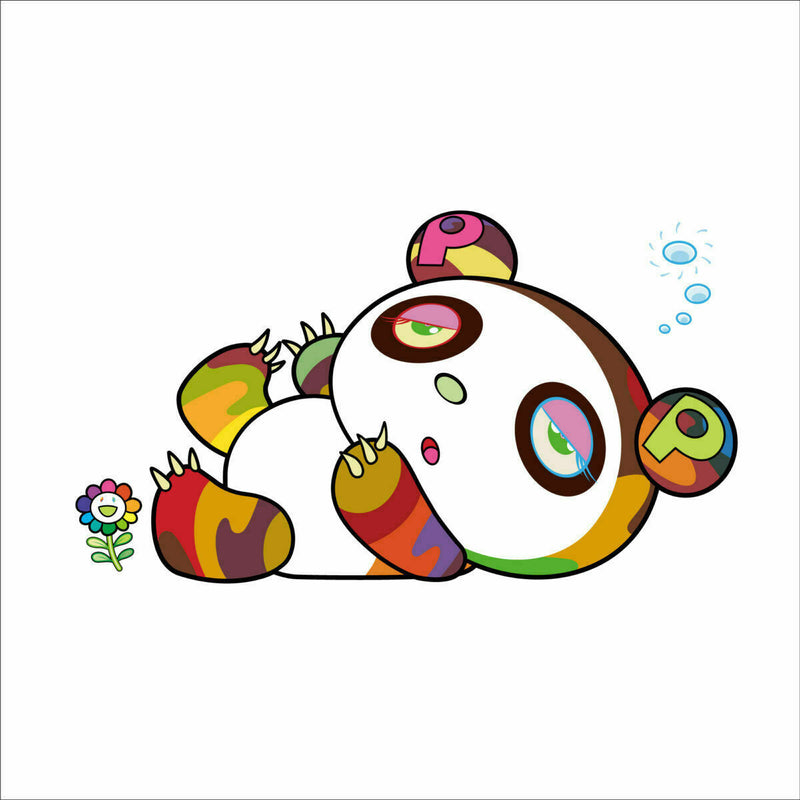Panda Is Sleepy and Sleepy by Takashi Murakami, silkscreen edition
