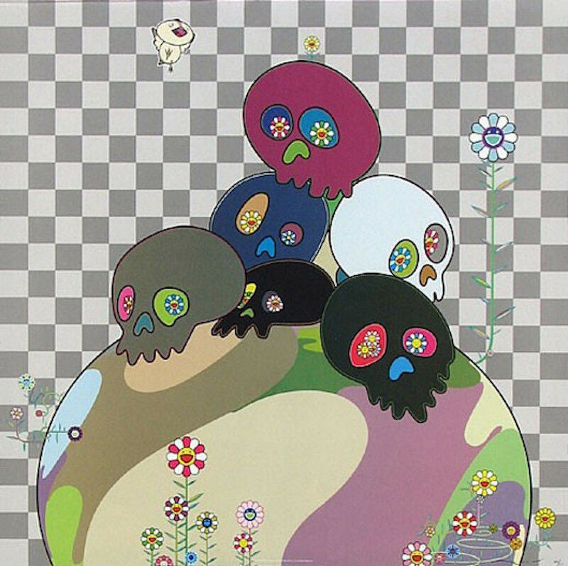 Skulls Rock by Takashi Murakami, 2021 offset lithograph