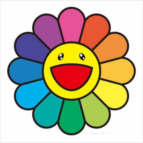 Rainbow Flower by Takashi Murakami, silkscreen edition