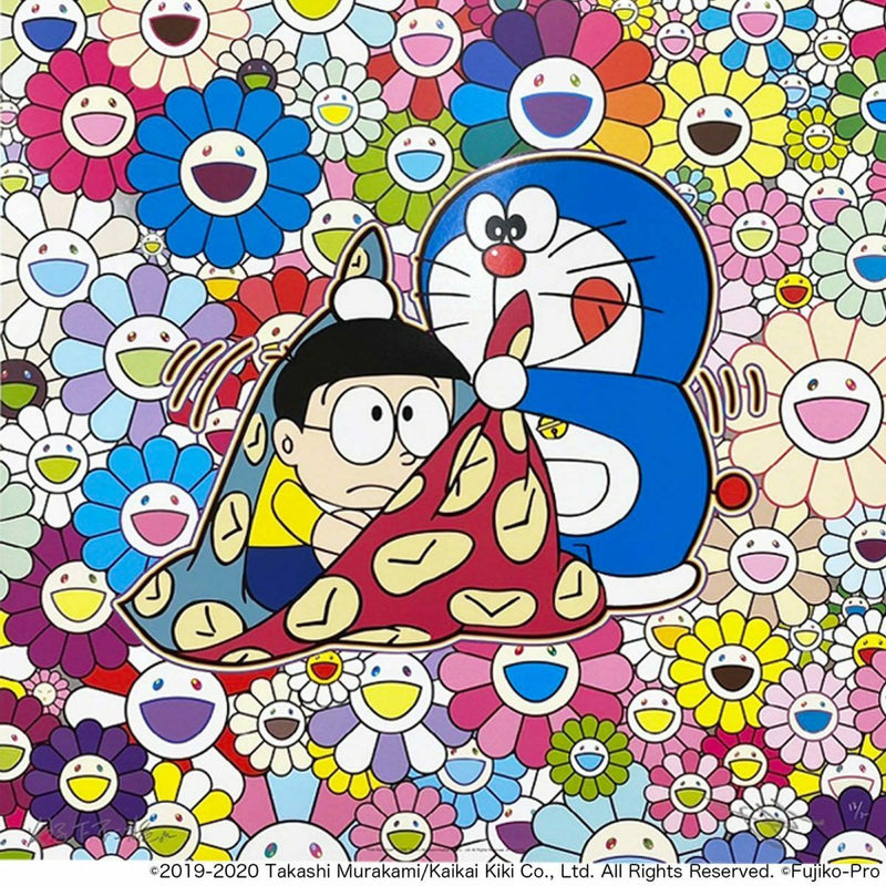 Time Warp Scarf by Takashi Murakami, 2021 offset lithograph