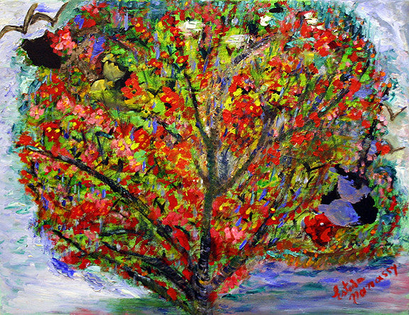 Life Above Us by Estera Nanassy, 2012 mixed media, on canvas