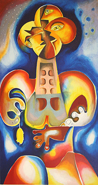 Blind Date by Alexandra Nechita, 2010 lithograph