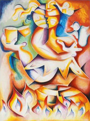 Destroy No More by Alexandra Nechita, 2008 lithograph