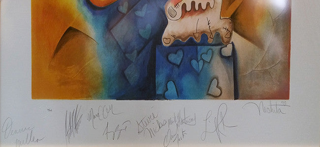 Hearts Aren't Meant to Be Broken by Alexandra Nechita by Artists Misc., 1998 lithograph — detail 2