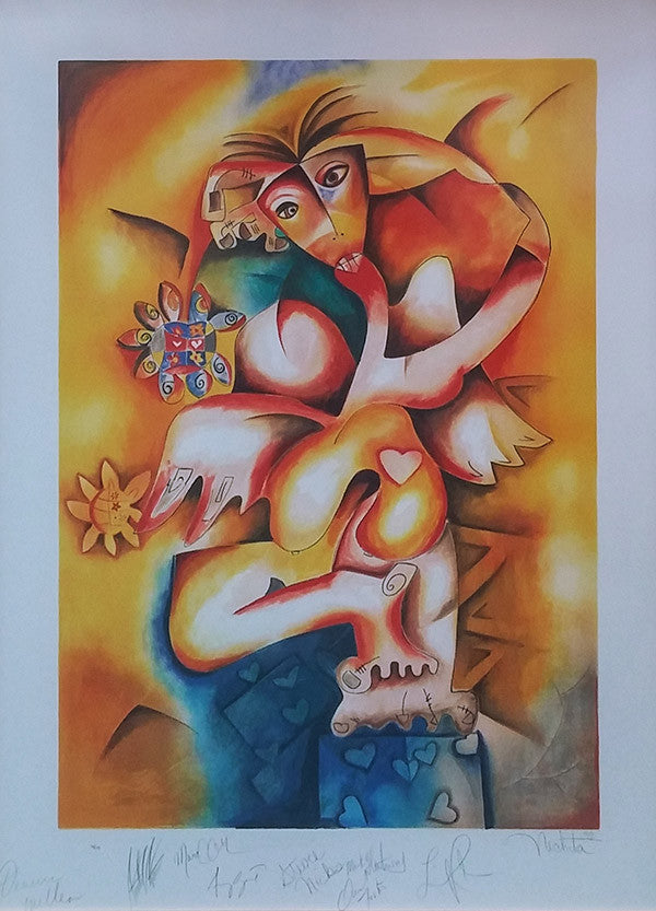 Hearts Aren't Meant to Be Broken by Alexandra Nechita by Artists Misc., 1998 lithograph