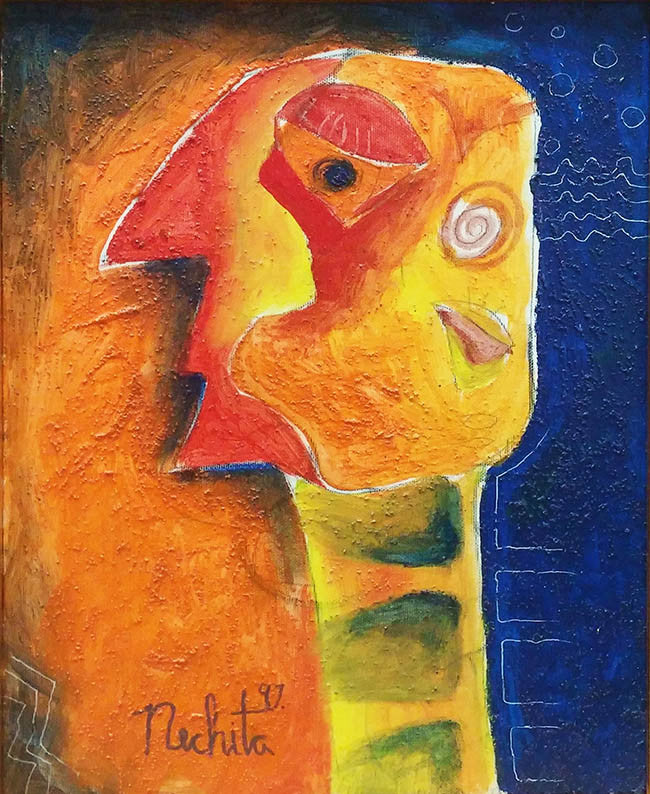 Stand Dust by Alexandra Nechita, 1997 oil on canvas
