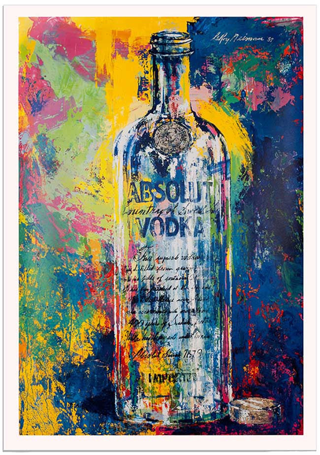 Absolut Vodka (Signed) by Leroy Neiman, 1989 silkscreen, poster