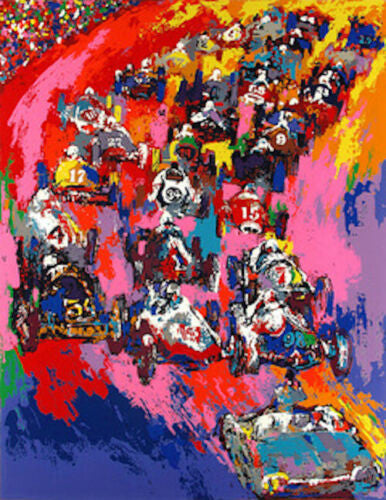 Indy Start by Leroy Neiman, 1973 serigraph
