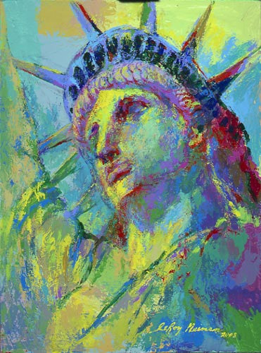 Portrait of Liberty by Leroy Neiman — detail 2