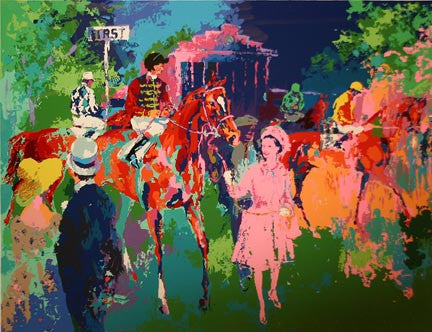 QUEEN AT ASCOT BY LEROY NEIMAN