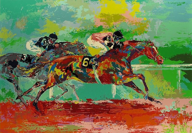 Race of the Year by Leroy Neiman, 1980 serigraph on paper