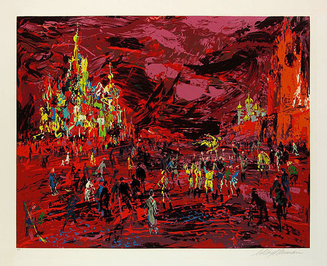 Red Square by Leroy Neiman, 1977 serigraph