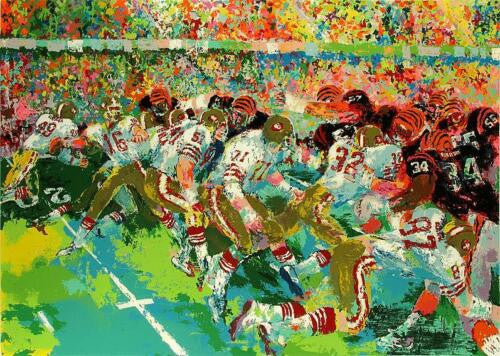 SILVERDOME SUPERBOWL  BY LEROY NEIMAN