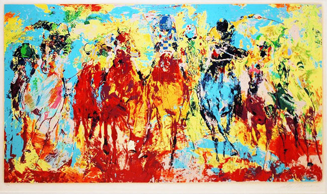 Stretch Stampede by Leroy Neiman, 1979 serigraph