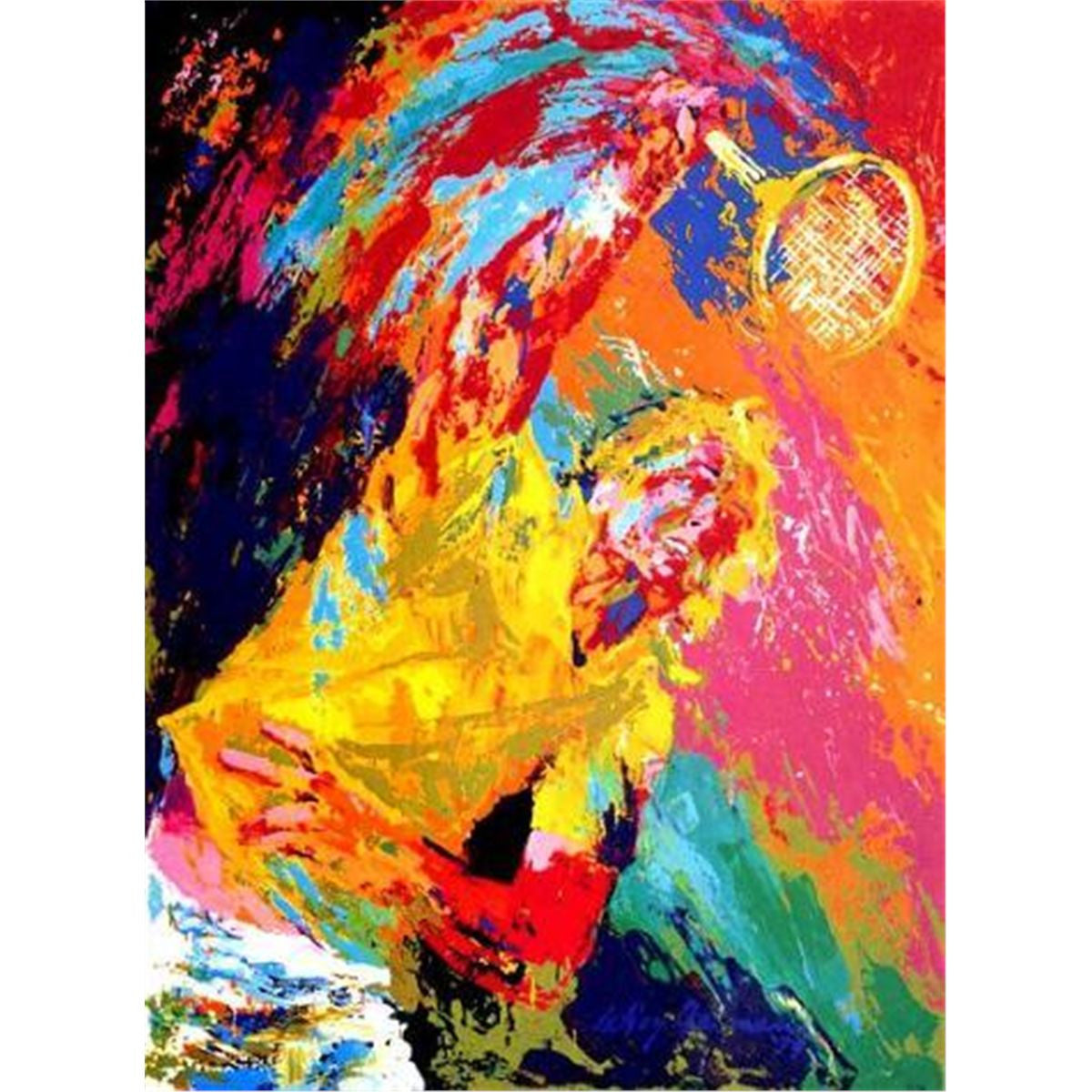 Power Serve (Bjorn Borg Tennis) by Leroy Neiman, 1981 serigraph on paper
