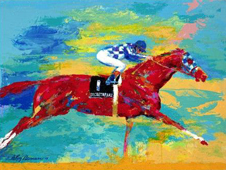 The Great Secretariat by Leroy Neiman, 2004 serigraph