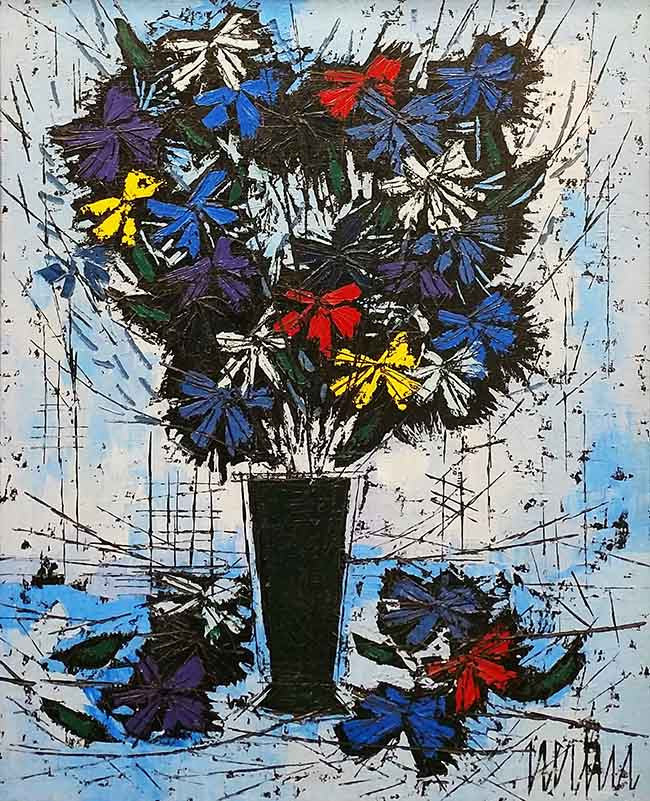 Bouquet by Jean Nerfin by Marc Chagall, oil on canvas