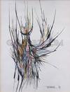 Unknown Title by Leonardo Nierman by Artists Misc., 1965 mixed media on paper