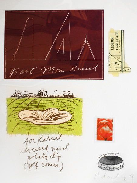 Notes (Kassel) by Claes Oldenburg, 1968 embossed lithograph