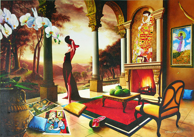 Hope II by Orlando, embellished giclee on canvas