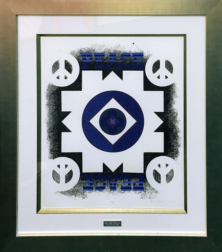 Peace from the Peace Portfolio) by George Ortman by Artists Misc., 1970 lithograph